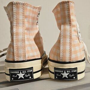 Canvas high-top sneakers, Converse Chuck Taylor 70's Pink Gingham